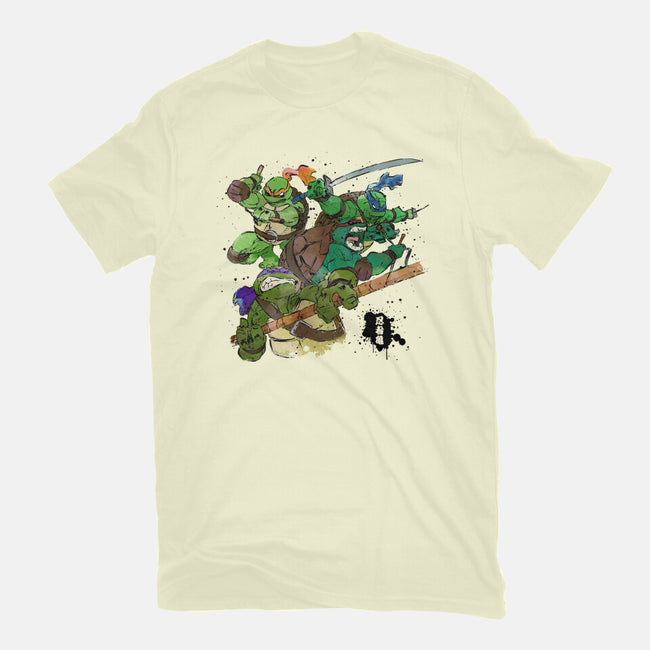 Turtle Warrior-mens basic tee-Wyn.L