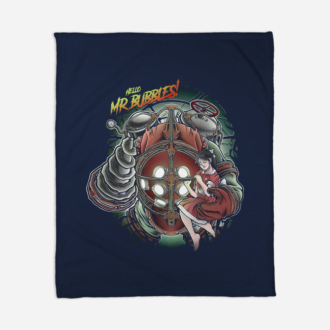 Mr. Bubbles-none fleece blanket-Fearcheck
