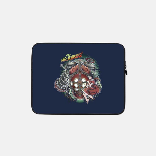Mr. Bubbles-none zippered laptop sleeve-Fearcheck