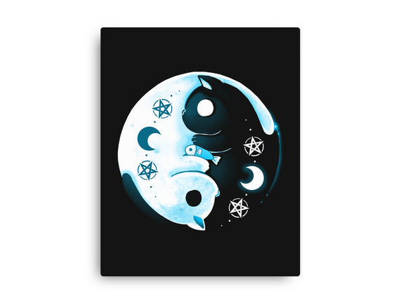 Yin Yang Moon Cats