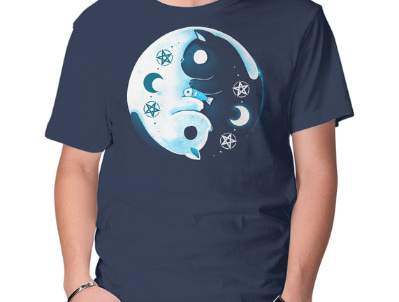 Yin Yang Moon Cats