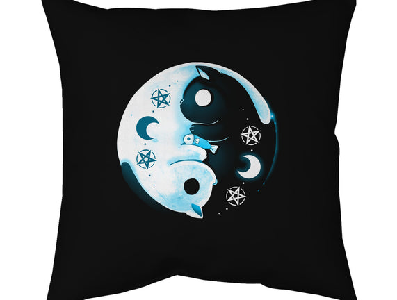 Yin Yang Moon Cats