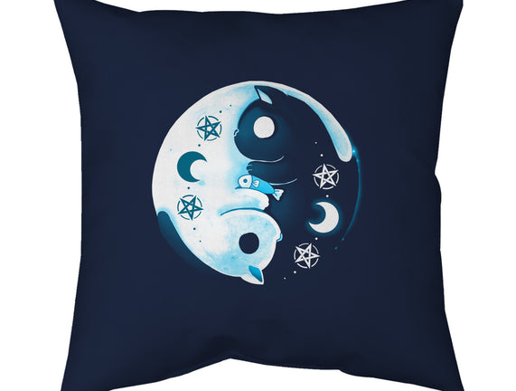 Yin Yang Moon Cats