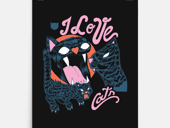 I Love Cats Vintage