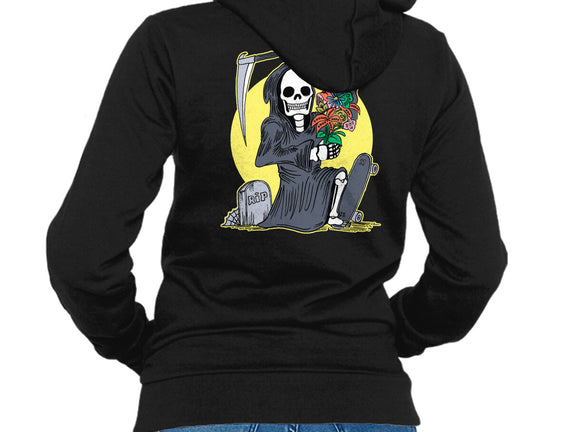 Death Holding Flowers
