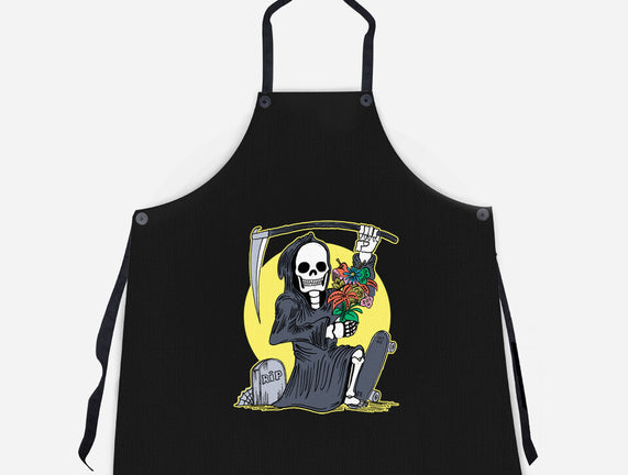 Death Holding Flowers