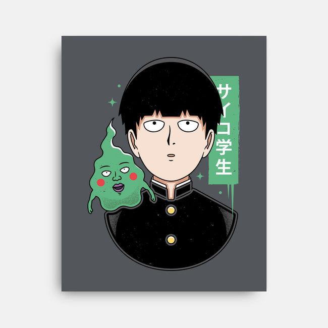 Psycho Student-none stretched canvas-Alundrart