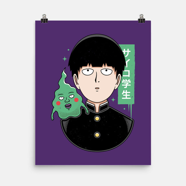 Psycho Student-none matte poster-Alundrart
