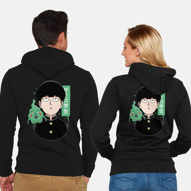 Psycho Student-unisex zip-up sweatshirt-Alundrart