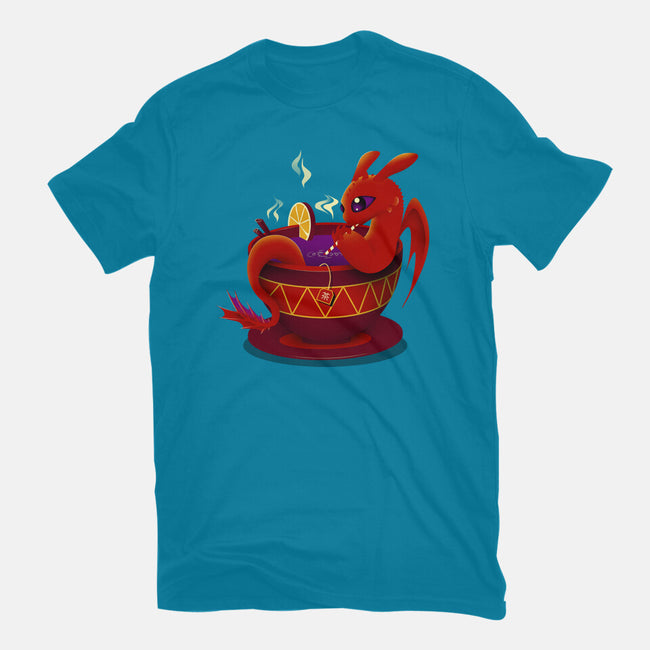Tea Cup Dragon-womens fitted tee-erion_designs