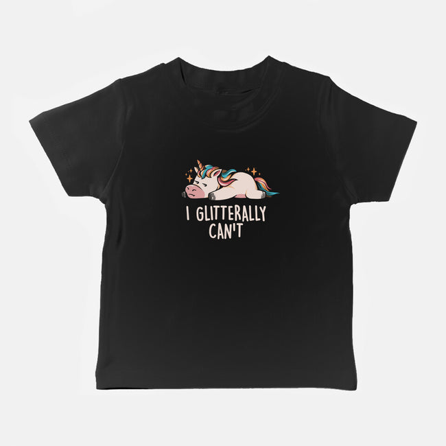 Glitterally Can't-baby basic tee-eduely