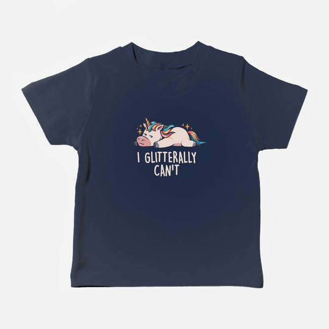 Glitterally Can't-baby basic tee-eduely