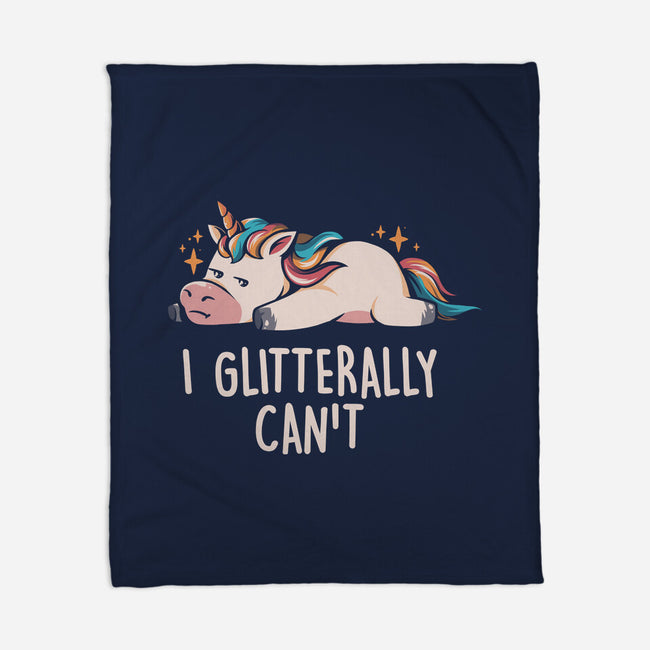 Glitterally Can't-none fleece blanket-eduely
