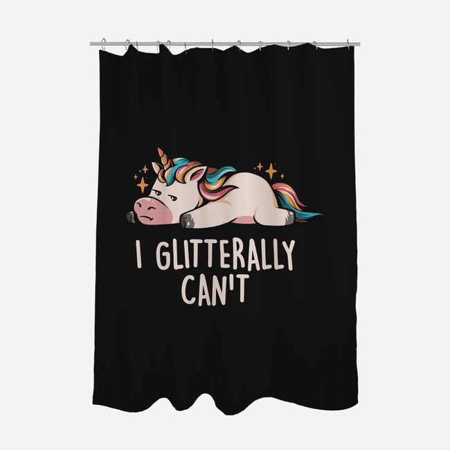 Glitterally Can't-none polyester shower curtain-eduely