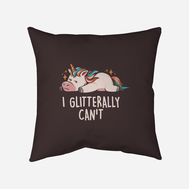Glitterally Can't-none removable cover throw pillow-eduely