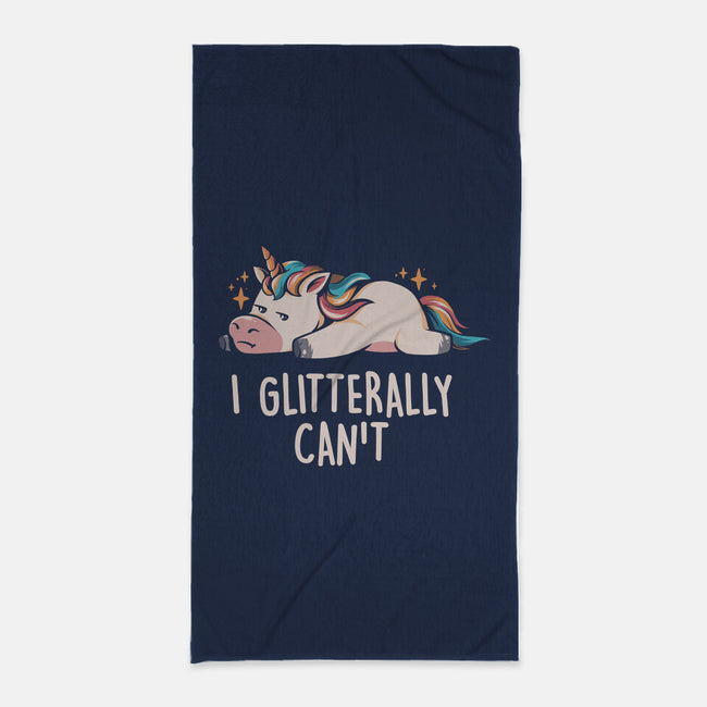 Glitterally Can't-none beach towel-eduely