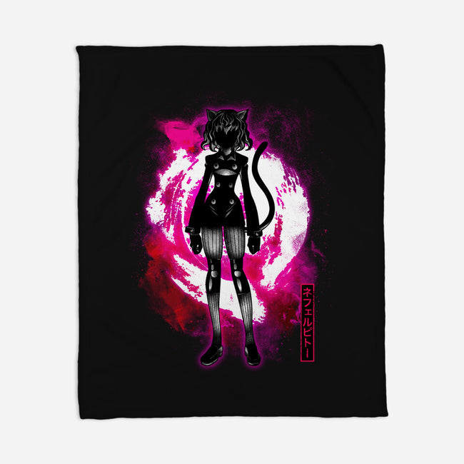 Cosmic Cat-none fleece blanket-fanfreak1