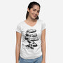 Unravelling Moon-womens v-neck tee-drbutler