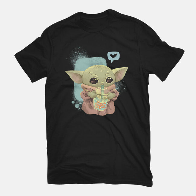 I Love Boba Tea-mens basic tee-ricolaa