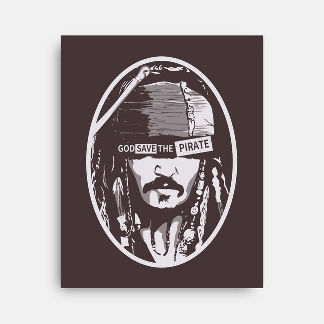 God Save The Pirate-none stretched canvas-Claudia