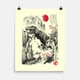 T-Rex In Japan-none matte poster-DrMonekers