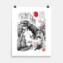 T-Rex In Japan-none matte poster-DrMonekers