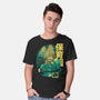 Velociraptor Nursery-mens basic tee-Sketchdemao