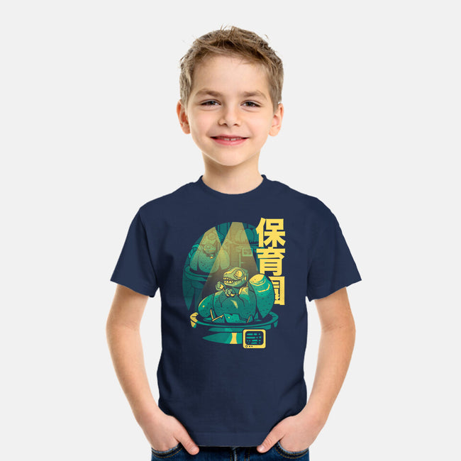 Velociraptor Nursery-youth basic tee-Sketchdemao