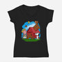Charlie And The Holy Grail-womens v-neck tee-drbutler