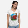 Charlie And The Holy Grail-womens v-neck tee-drbutler