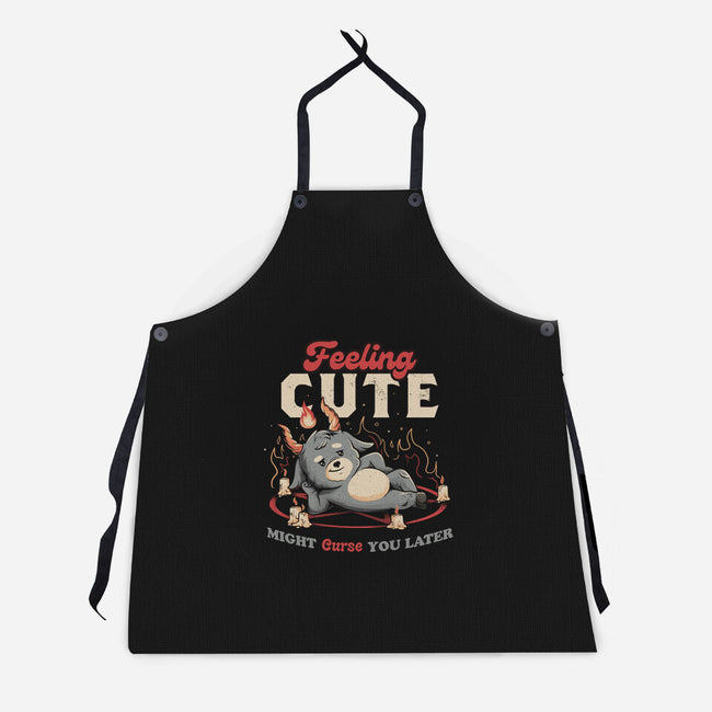 Might Curse You Later-unisex kitchen apron-eduely