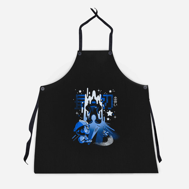 First Encounters-unisex kitchen apron-Sketchdemao