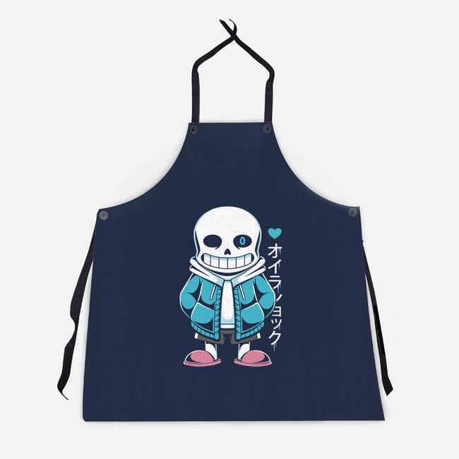 Sans Lazy Bones-unisex kitchen apron-Alundrart