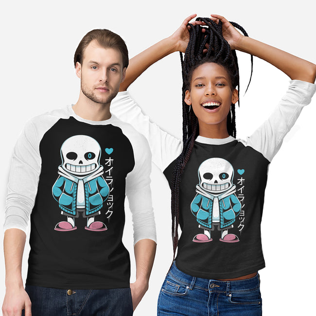 Sans Lazy Bones-unisex baseball tee-Alundrart