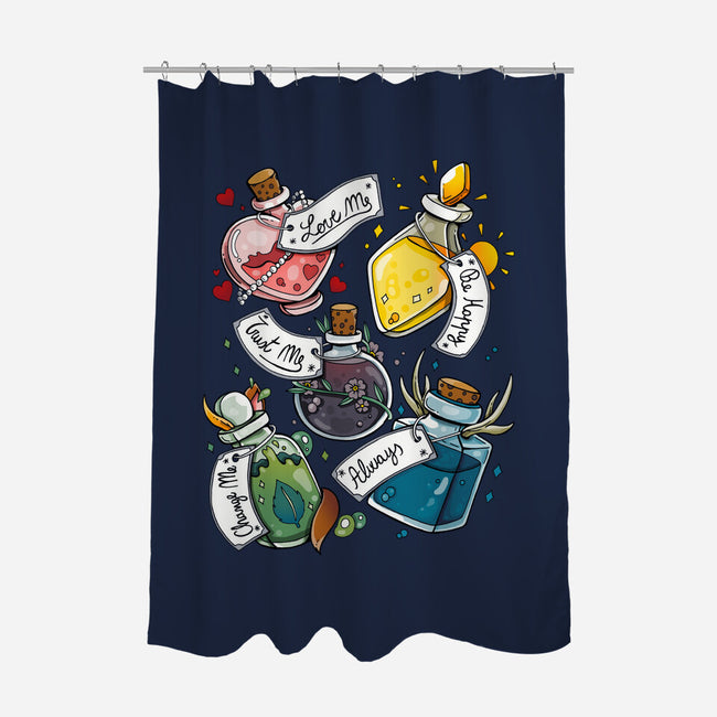 Magic Potions-none polyester shower curtain-Vallina84