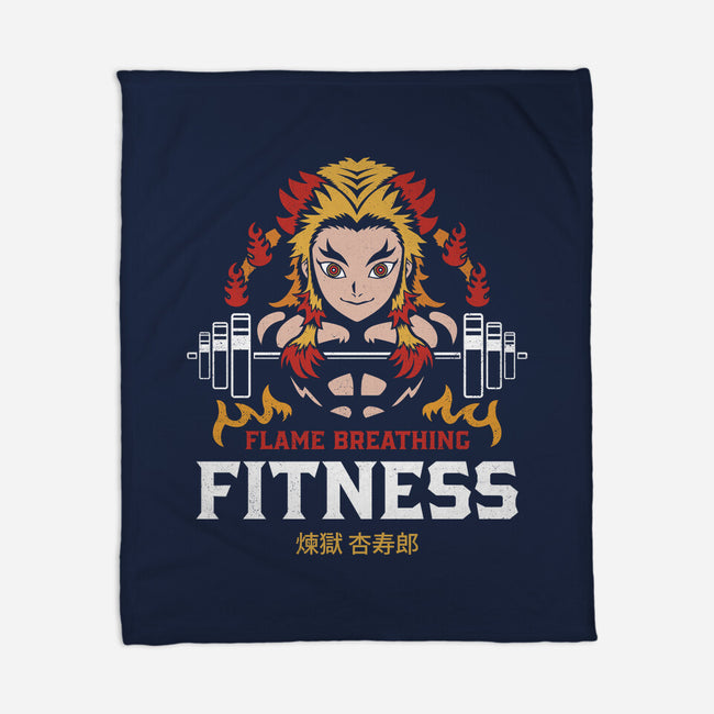 Flame Breathing Fitness-none fleece blanket-Logozaste