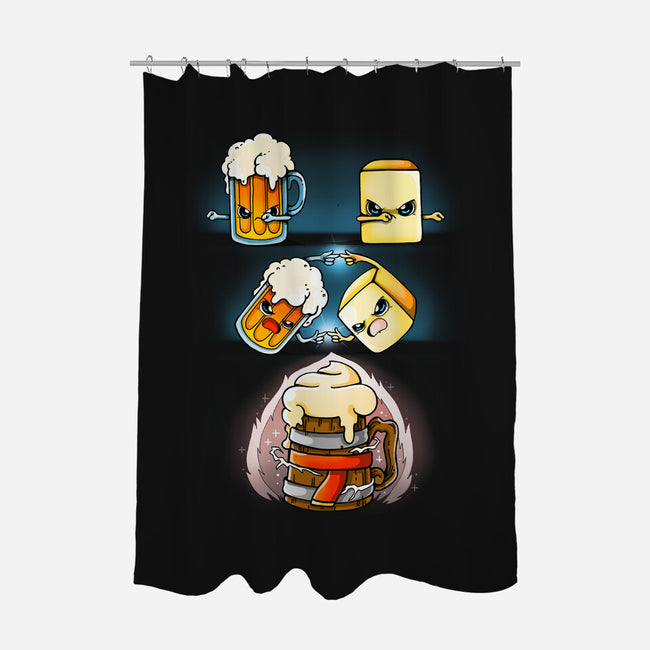 Butter Beer Fusion-none polyester shower curtain-Vallina84
