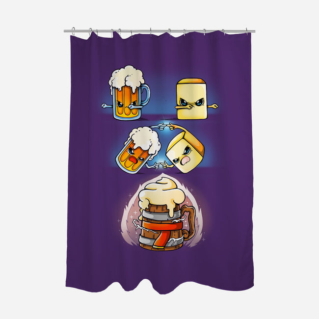 Butter Beer Fusion-none polyester shower curtain-Vallina84
