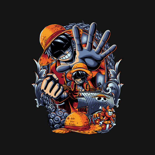 Pirate King-baby basic onesie-Badbone Collections