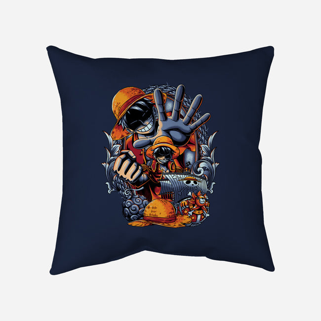 Pirate King-none removable cover w insert throw pillow-Badbone Collections