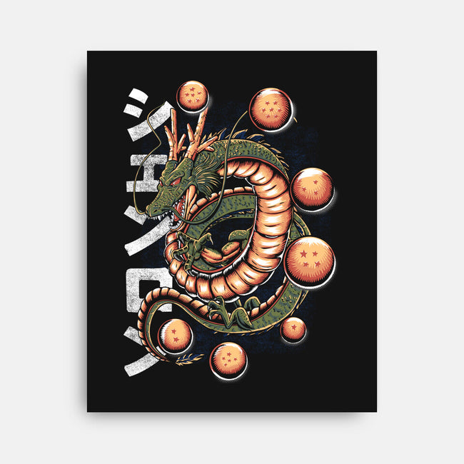 The Dragon God-none stretched canvas-Knegosfield