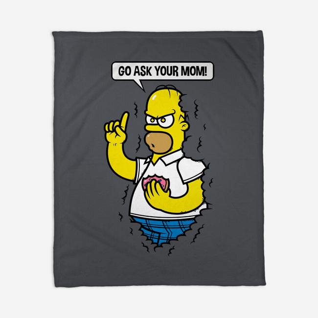 Go Ask Your Mom-none fleece blanket-krisren28