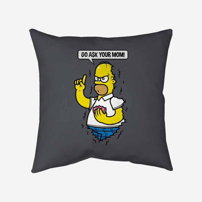 Go Ask Your Mom-none removable cover w insert throw pillow-krisren28