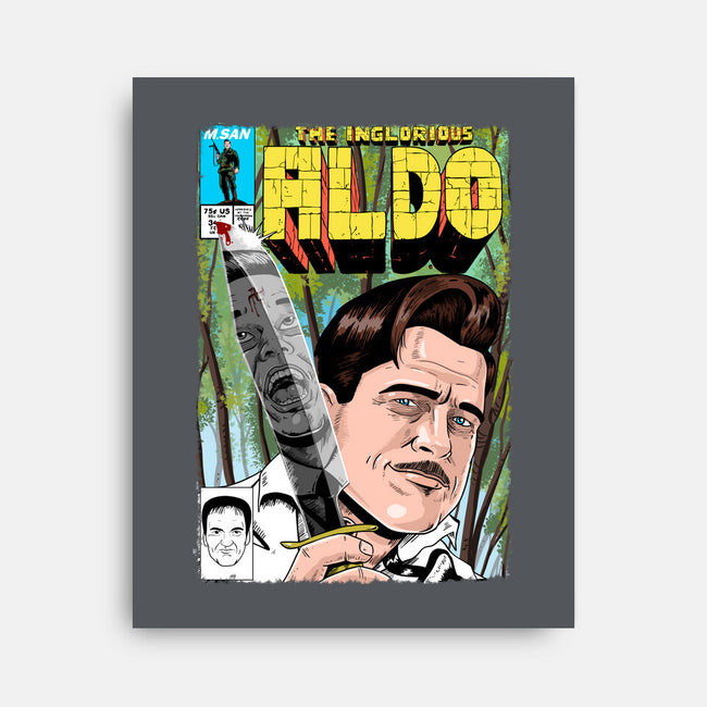 The Inglorious Aldo-none stretched canvas-MarianoSan