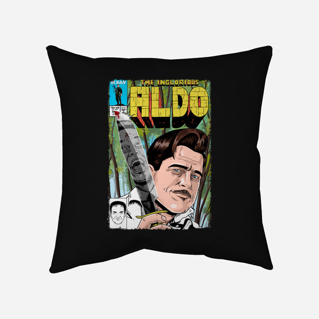 The Inglorious Aldo-none removable cover w insert throw pillow-MarianoSan