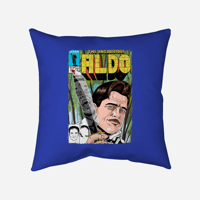 The Inglorious Aldo-none removable cover throw pillow-MarianoSan