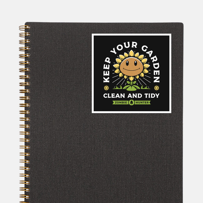 Keep Your Garden Clean-none glossy sticker-Alundrart