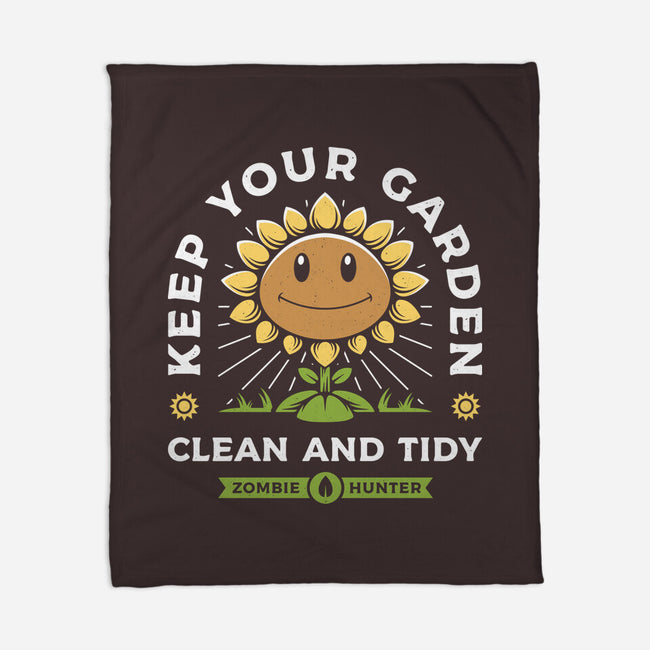 Keep Your Garden Clean-none fleece blanket-Alundrart