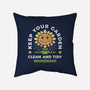 Keep Your Garden Clean-none removable cover throw pillow-Alundrart