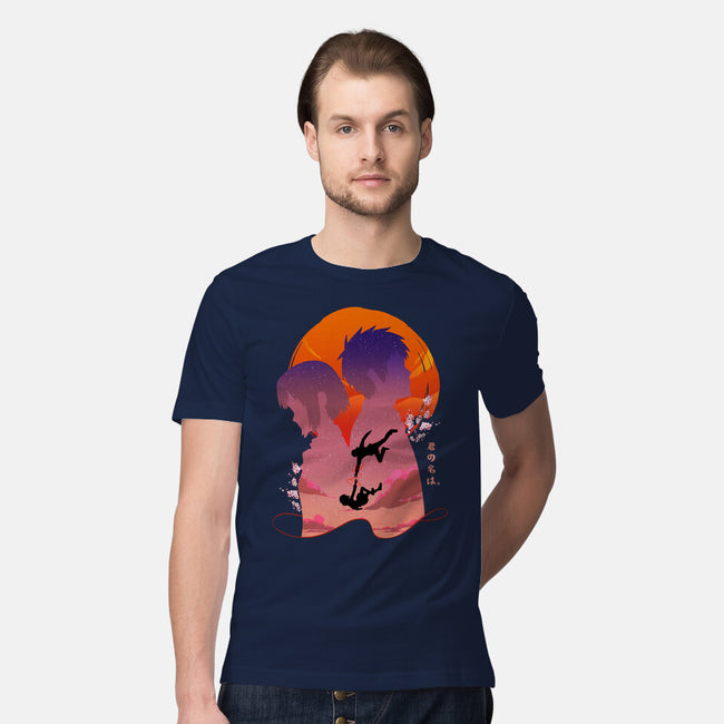 Kimi No Na Wa-mens premium tee-rondes